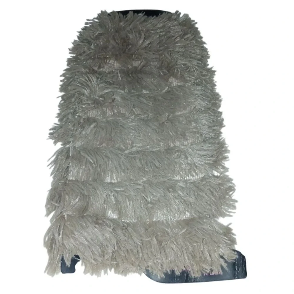 Leg Warmers THRO Home Women's beige Faux Fur Shaggy Fashion NWT new old stock OS